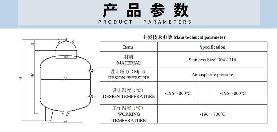 立式闭式储罐产品